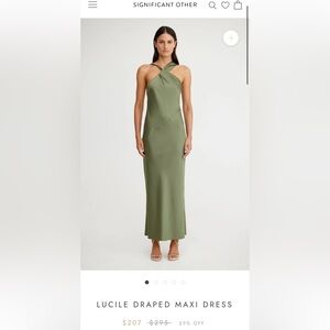 Significant Other Olive Dress